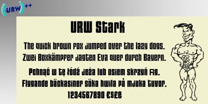 URW Stark font preview