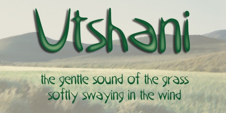 Utshani font preview