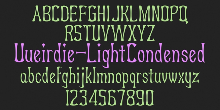 UUeirdie font preview