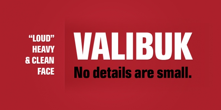 Valibuk font preview