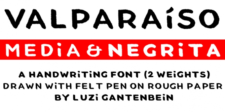 VALPARAíSO font preview