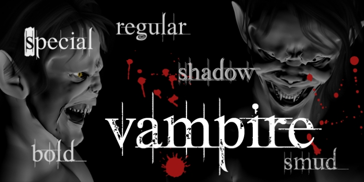 Vampire font preview