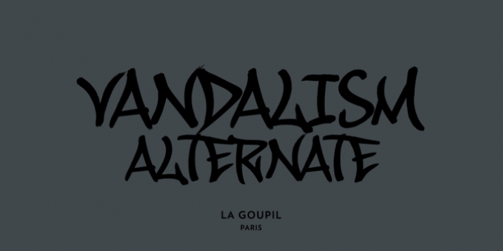 Vandalism Alternate font preview