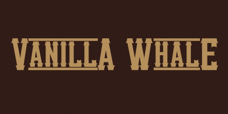 Vanilla Whale font preview
