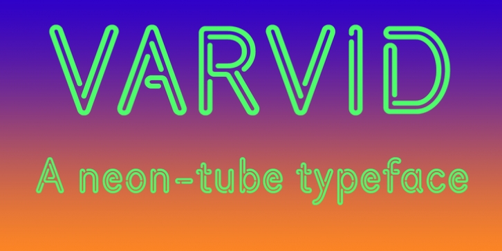 Varvid font preview