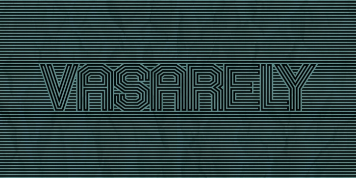 Vasarely font preview