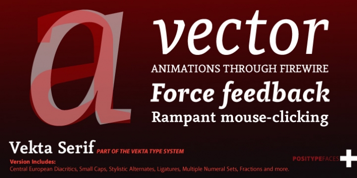 Vekta Serif font preview