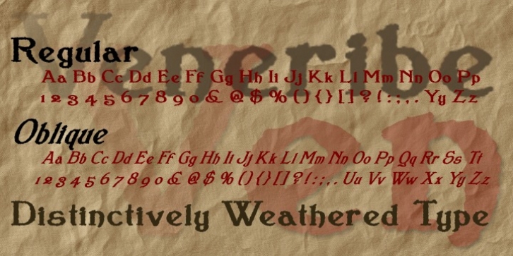 Veneribe font preview