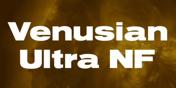 Venusian Ultra NF font preview