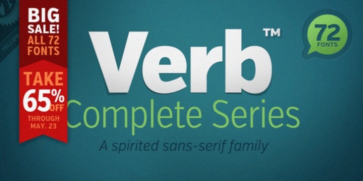 Verb font preview