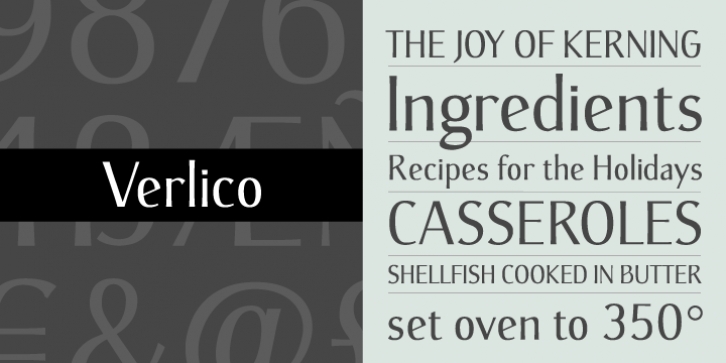 Verlico font preview