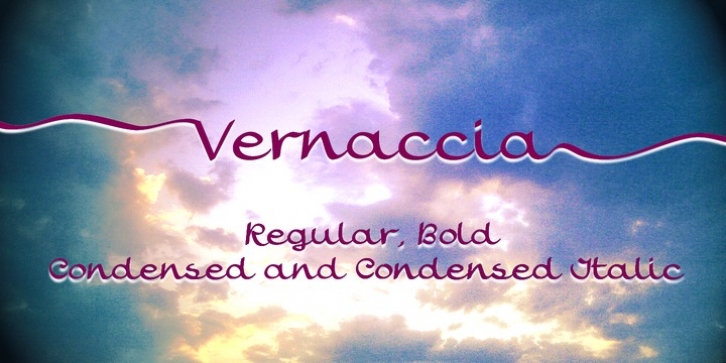 Vernaccia font preview