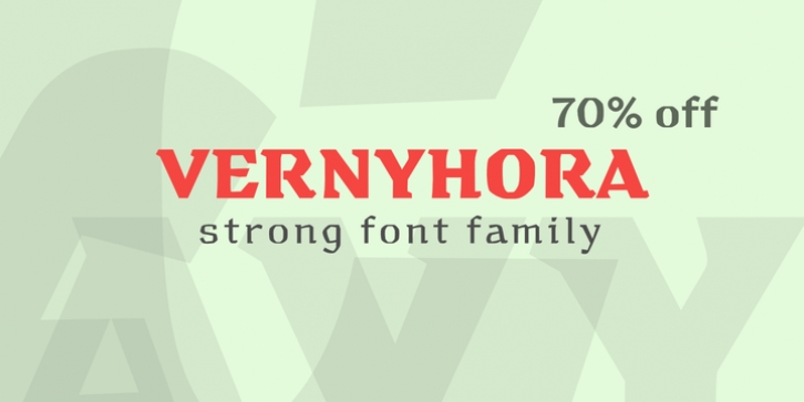 Vernyhora font preview