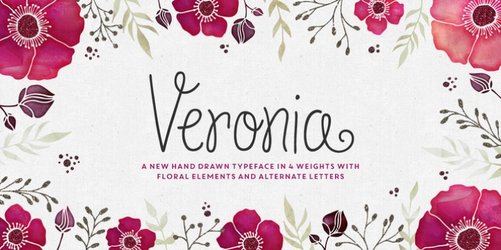 Veronia font preview