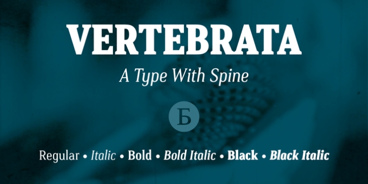 Vertebrata font preview