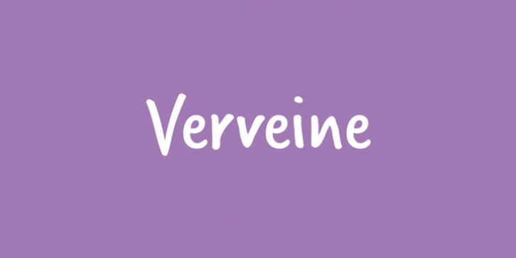 Verveine font preview