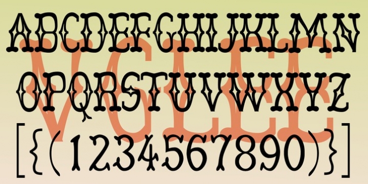 Vglee font preview