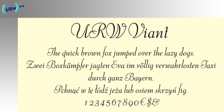 Viant font preview