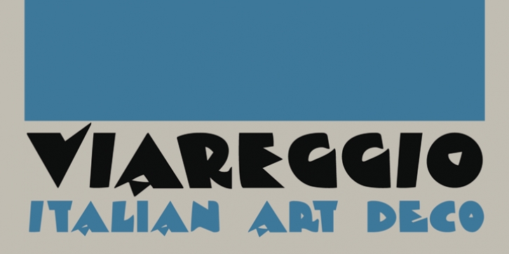 Viareggio font preview