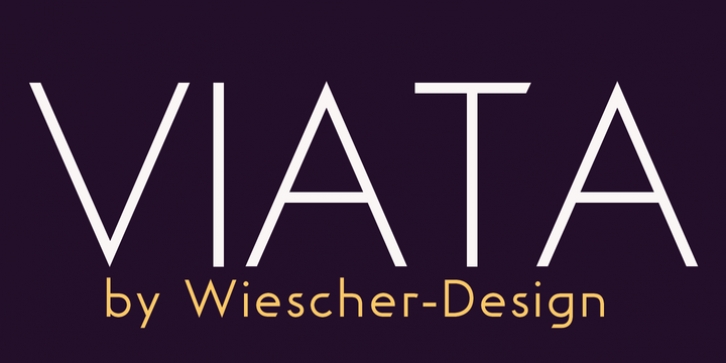 Viata font preview