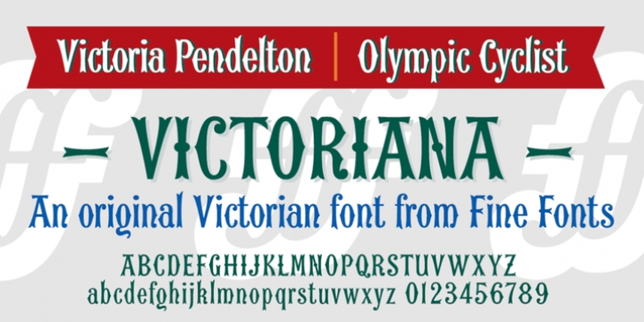 Victoriana font preview