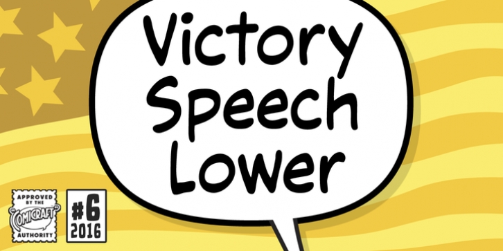 Victory Speech Lower font preview
