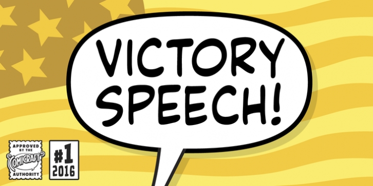 Victory Speech font preview