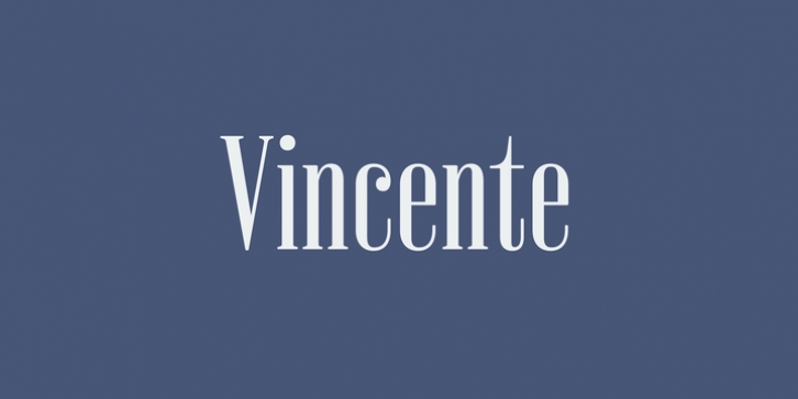 Vincente font preview