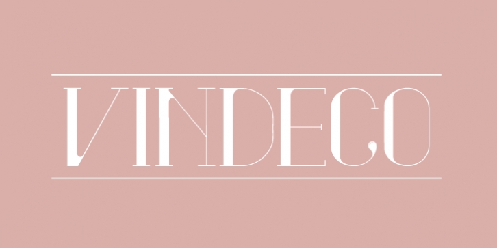 Vindeco font preview