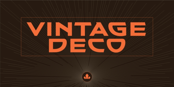 Vintage Deco font preview