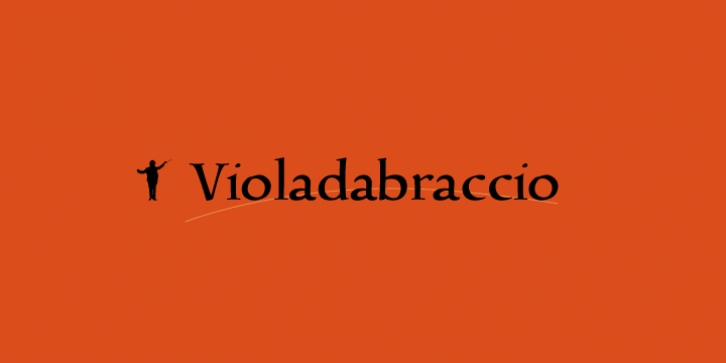 Violadabraccio font preview