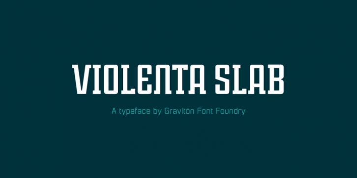Violenta Slab font preview