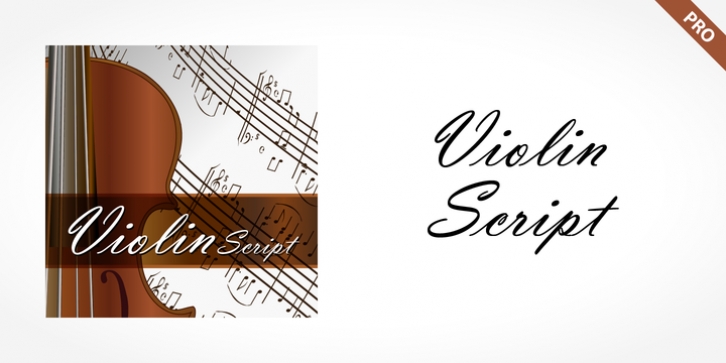 Violin Script Pro font preview