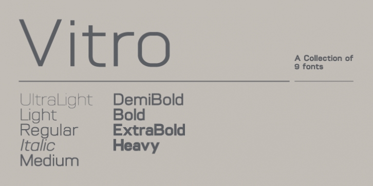 Vitro font preview