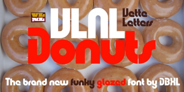 VLNL Donuts font preview