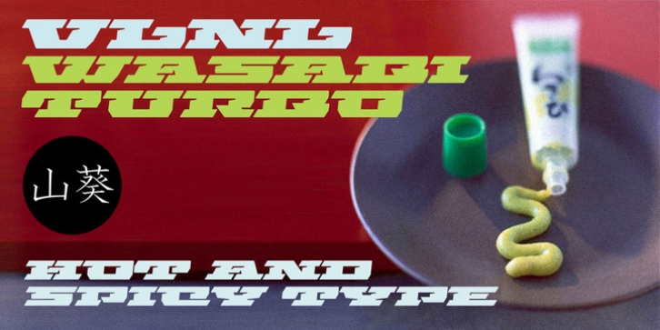 VLNL Wasabi Turbo font preview