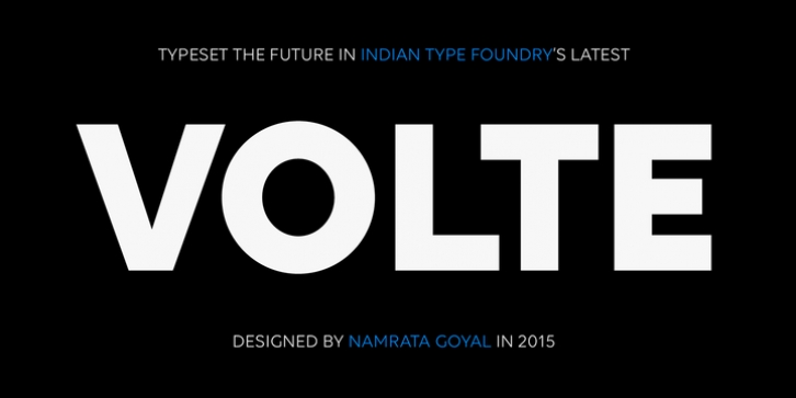 Volte font preview