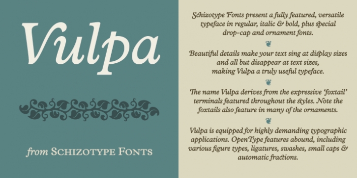 Vulpa font preview