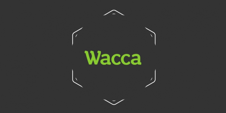 Wacca font preview