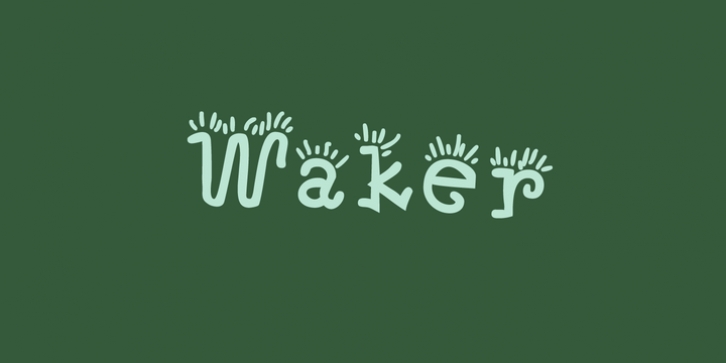 Waker font preview