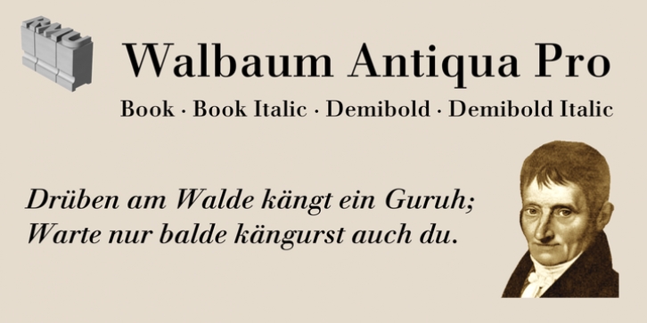Walbaum Antiqua Pro font preview