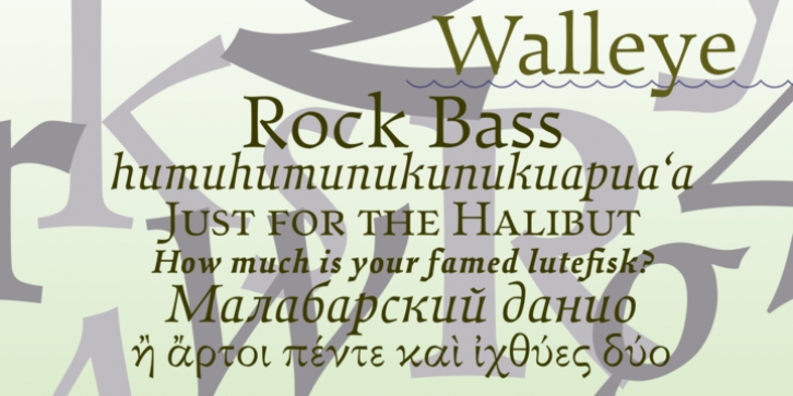 Walleye font preview