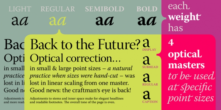 Warnock font preview