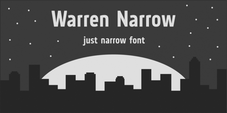 Warren Narrow font preview