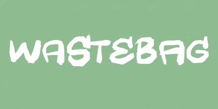 Wastebag font preview