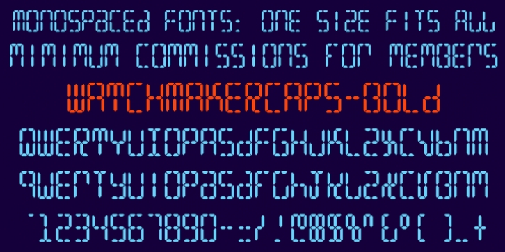 Watchmaker font preview