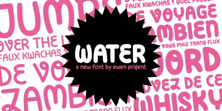 Water font preview