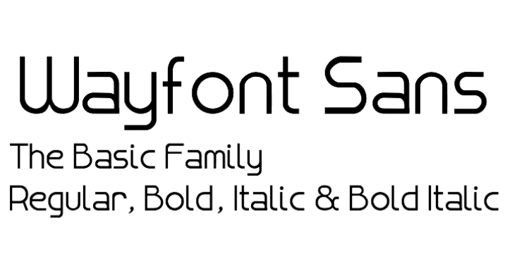 Wayfont Sans font preview
