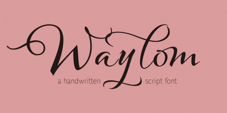 Waylom font preview