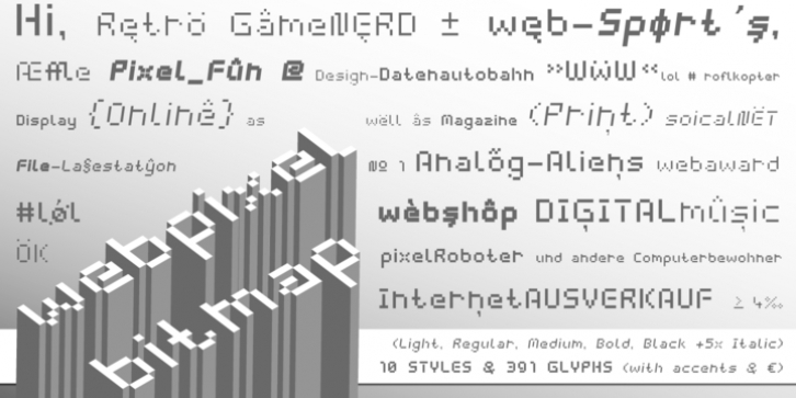 Webpixel Bitmap font preview